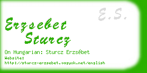 erzsebet sturcz business card